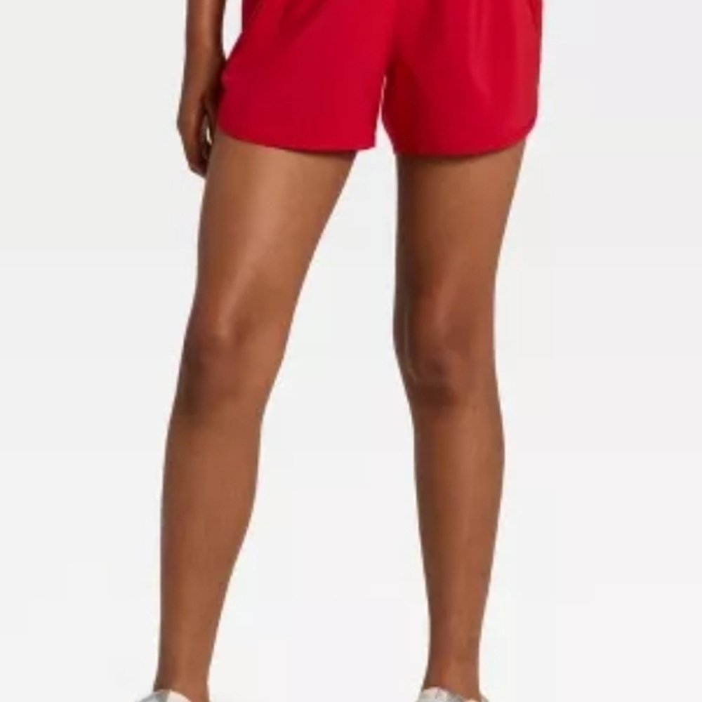 All In Motion Girls Red Athletic Shorts | Dri-Fit Activewear Kids Size M 8